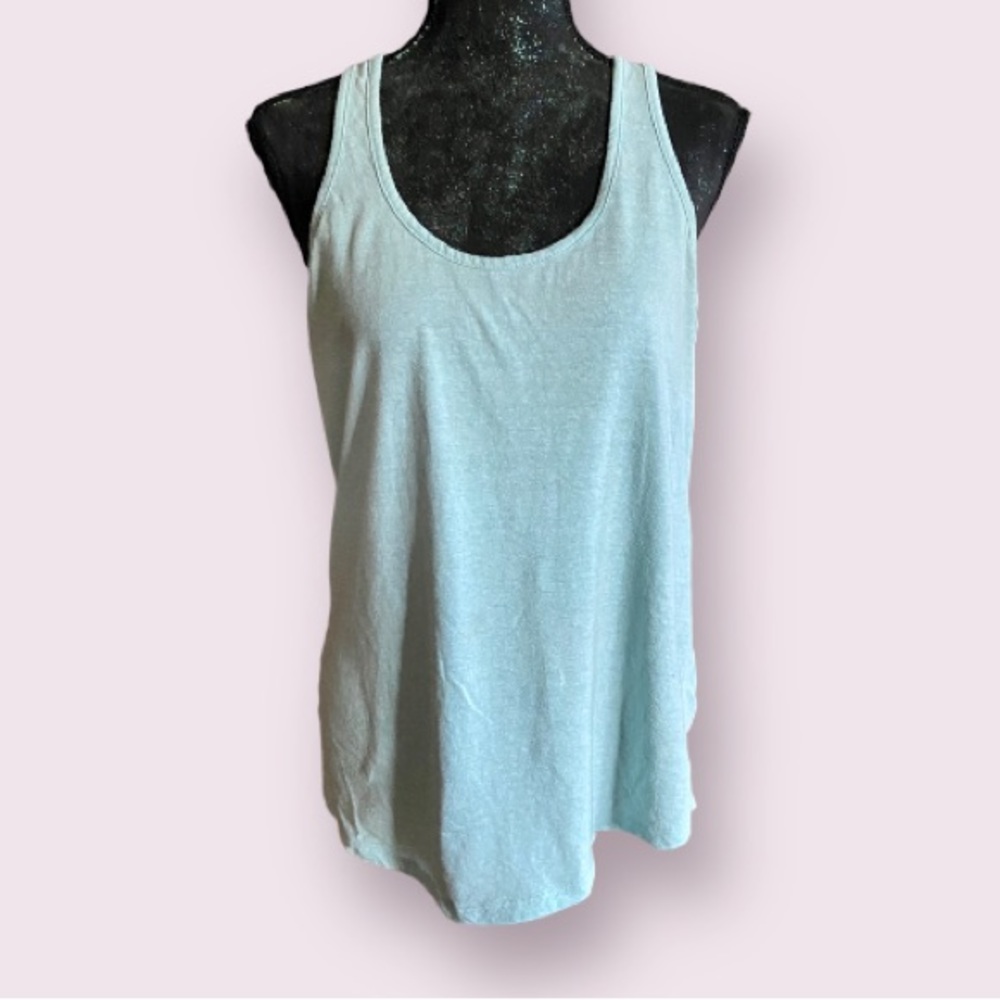 EVER HOTTIE Heathered Mint Green Racerback Tank